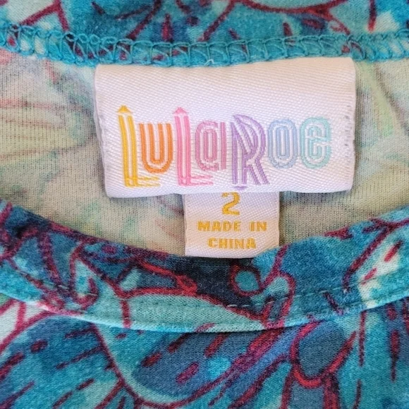 LuLaRoe Toddler Floral Tee Shirt 2 - Picture 2 of 2